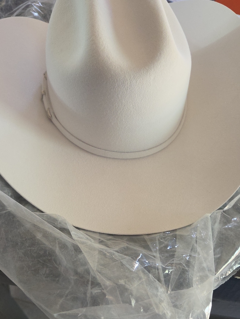 Rodeo Collection 5x White Cowboy Hat Western Hat 7 1/2 - Picture 5 of 7